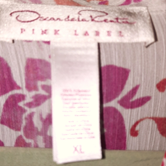 Vintage Oscar de la Renta Pink Label Kaftan Caftan Style House Dress SZ XL NWT - Picture 4 of 6